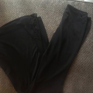 Black Polyester Pants